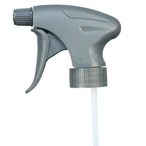 Chemical Resistant Viton Sealed Trigger Sprayer, 9-⅞ in. Tube, Gray