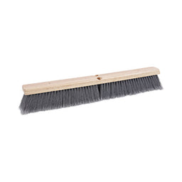 Push Broom Head, Flag Tipped, Gray, Soft (Select Size)