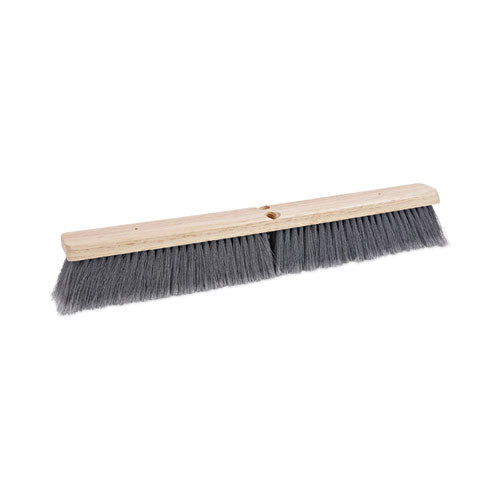 Push Broom Head, Flag Tipped, Gray, Soft (Select Size)